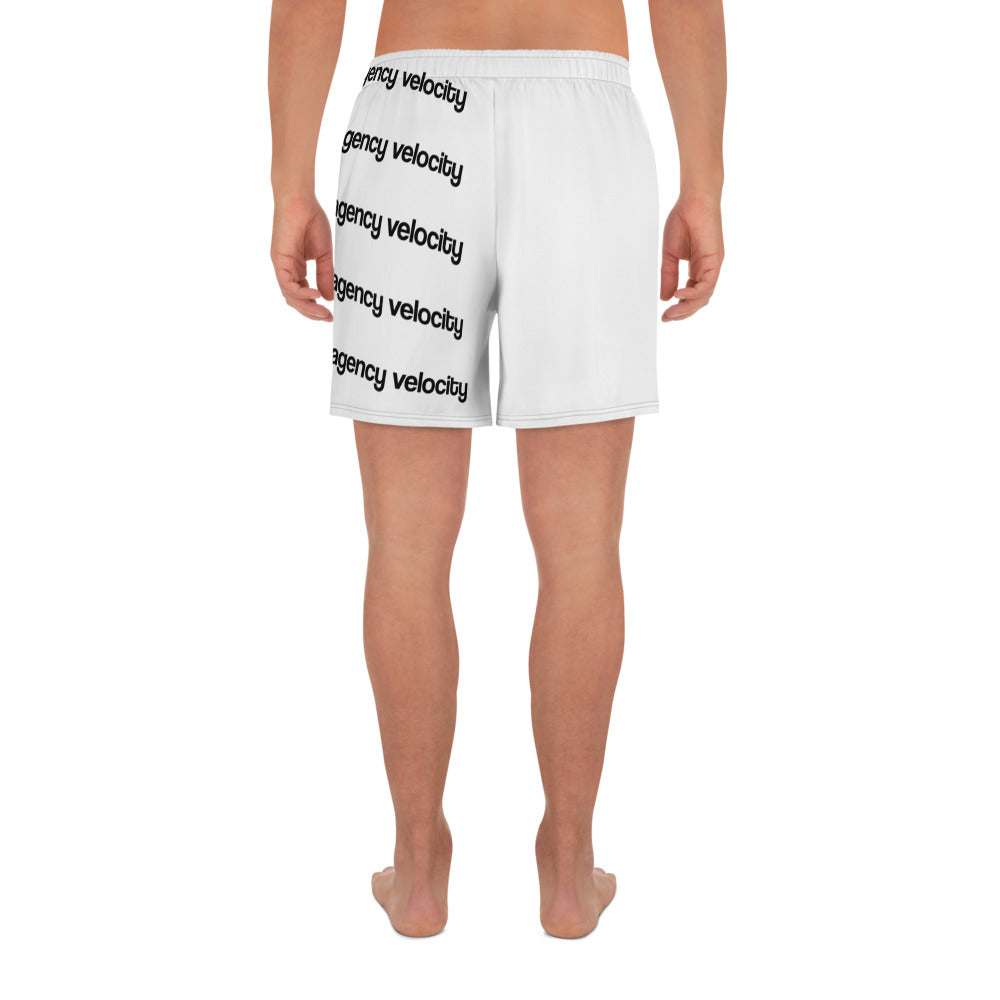 offset text shorts (are you happy to see me?), white