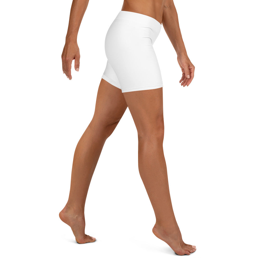 tighty logo jim shorts, white